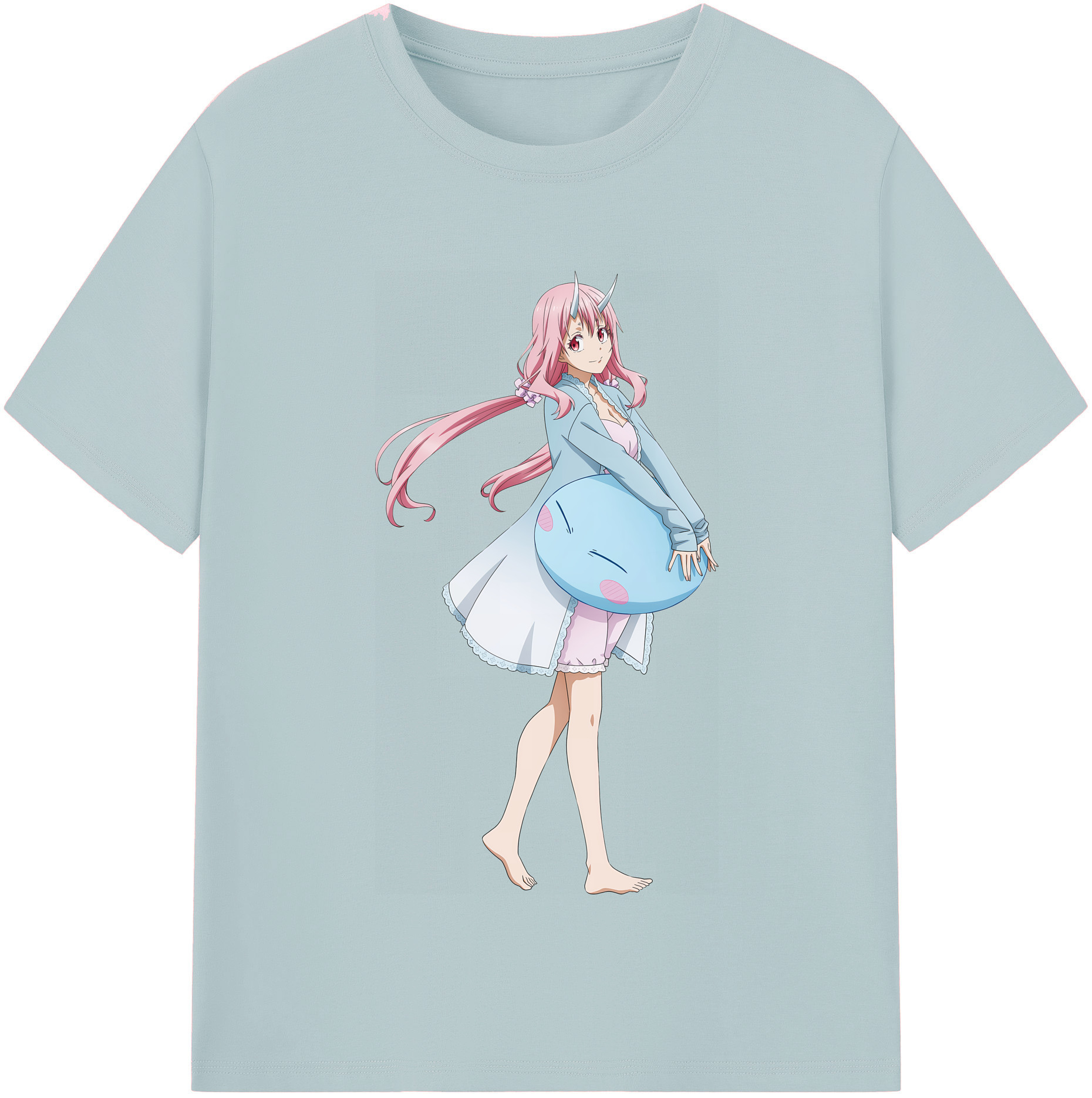 （画像用） 転スラ Regarding Reincarnated to Slime 綿100％半袖Tシャツ（フロントプリント）